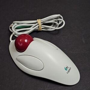 Logitech Marble Mouse T-CM14 Trackball Computer Mouse PS/2 Wired 804292-0000